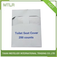 1/4 water soluble paper toilet seat cover