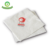 Customized printed paper napkin/OEM service/virgin napkin paper tissue with one color logo printed