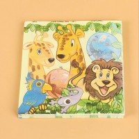 China manufactoryprice custom print 1/4 folded napkin paper