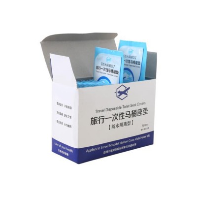 Sanitary disposable water proof toilet seat cover for Travel