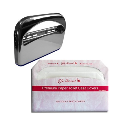 1/2 fold stainless steel toilet seat cover dispenser