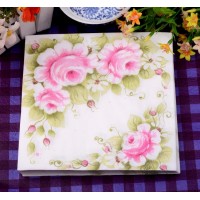 EWX price 1/4 folded printed LOGO paper napkin with top quality